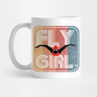 Retro Fly Girl Womens Swimming 1 Mug